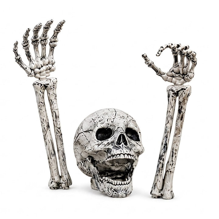 Halloween's Realistic Skeleton Stakes for Outdoor Lawn Decor