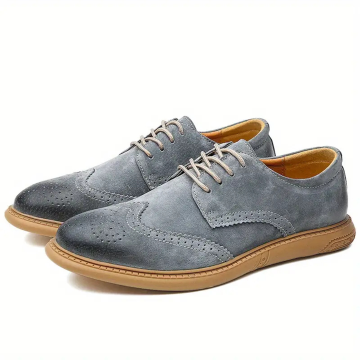Men's breathable Oxford lace-up shoes for work and casual wear