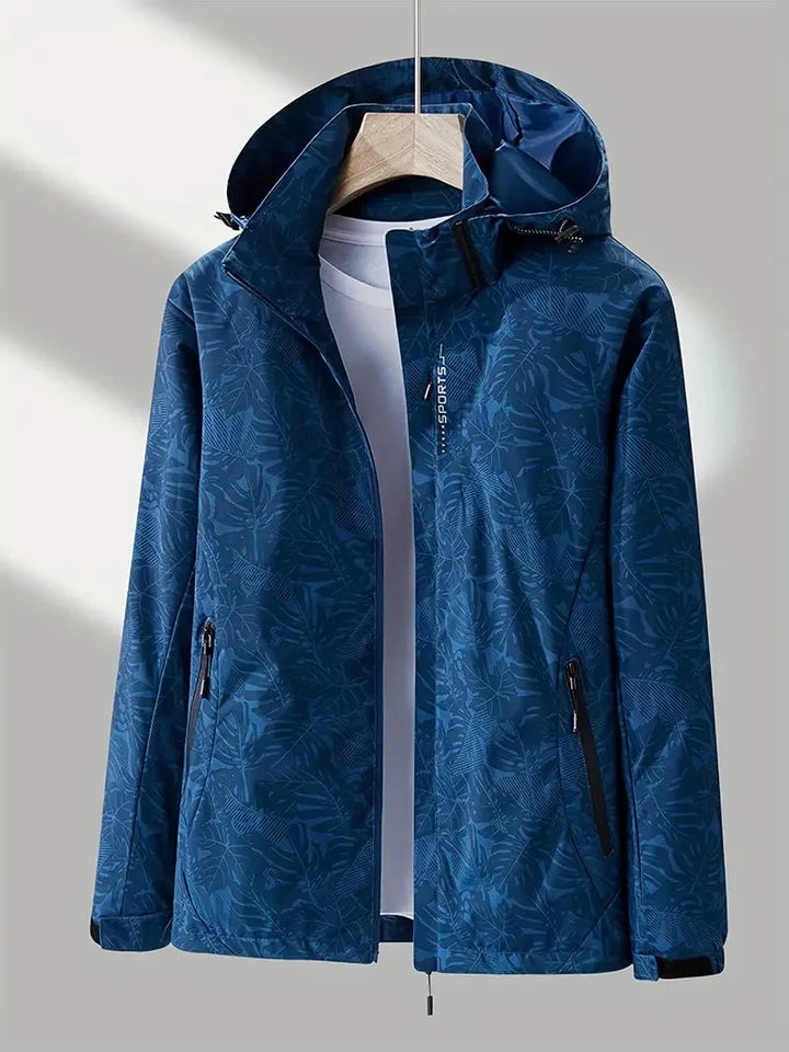 Men's Waterproof Outdoor Jacket with Hood for All Weather Conditions