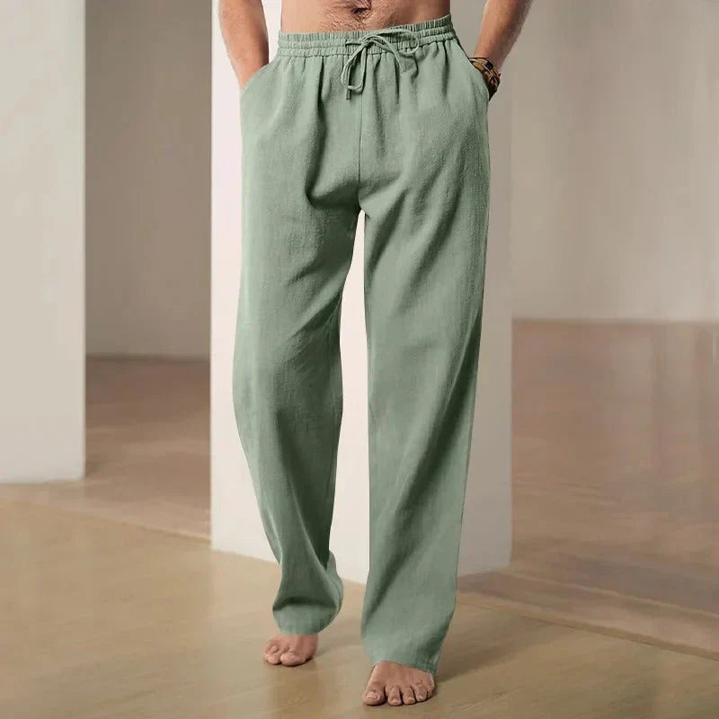 Men's Airy Linen Pants with Loose Cut for Comfortable Style