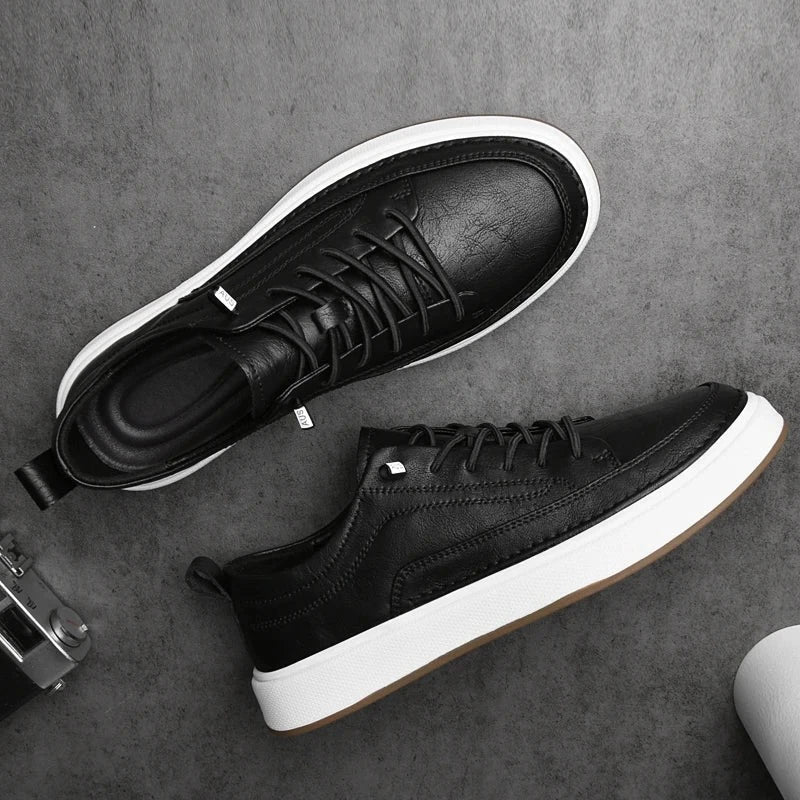 Men's Fashion Leather Sneakers for Stylish Comfort