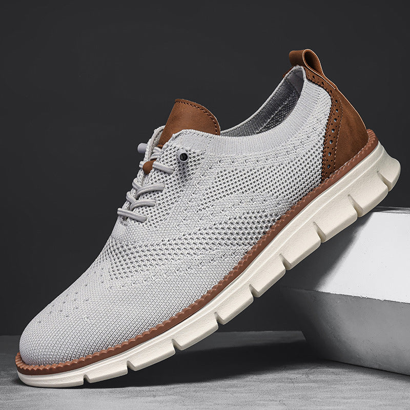 Men's Orthopedic Breathable Oxford Sneakers for Comfort and Support
