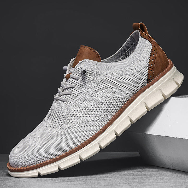 Men's Orthopedic Breathable Oxford Sneakers for Comfort and Support