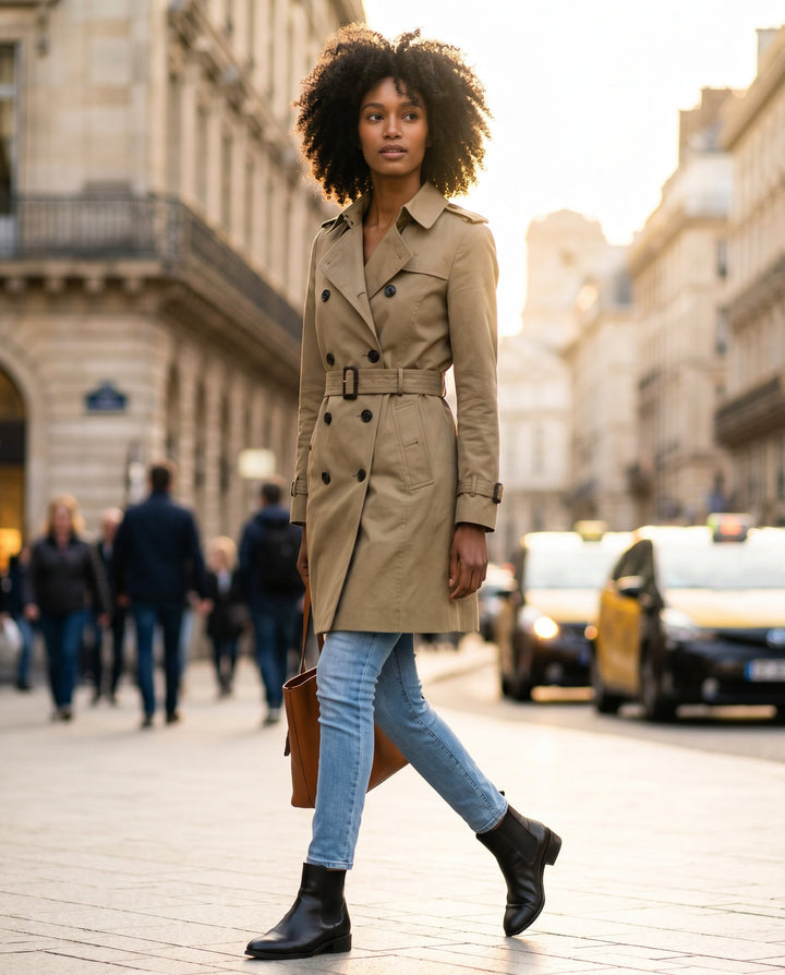 Women's Tailored Classic Trench Coat – Everyday Elegance