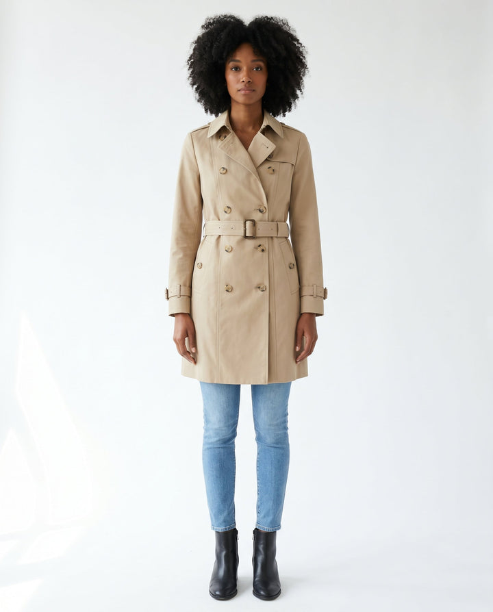 Women's Tailored Classic Trench Coat – Everyday Elegance