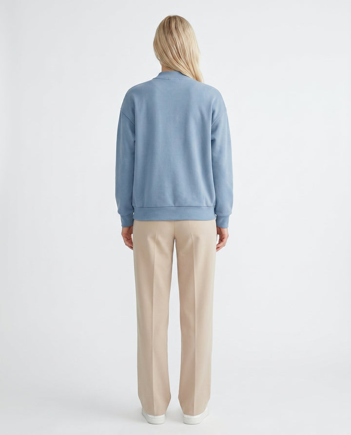 Women's Lightweight Bomber Jacket – Zip Closure for Casual Wear