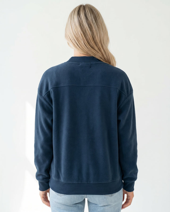 Women's Lightweight Bomber Jacket – Zip Closure for Casual Wear