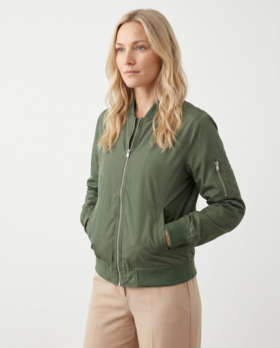 Women's Lightweight Casual Bomber Jacket for Everyday Wear