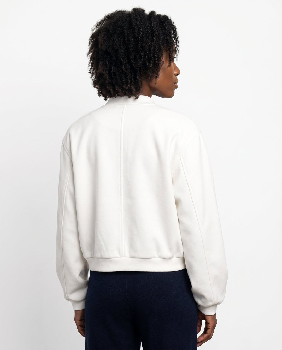 Women's Cropped Casual Bomber Jacket for Everyday Wear