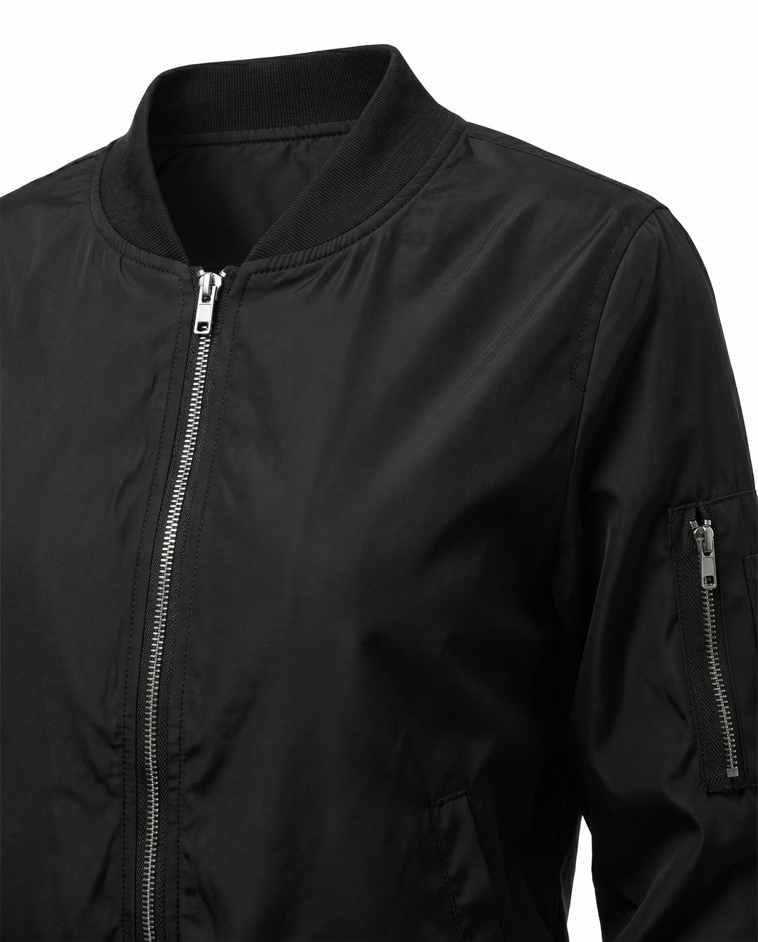Women's Classic Relaxed Bomber Jacket for Everyday Casual Wear