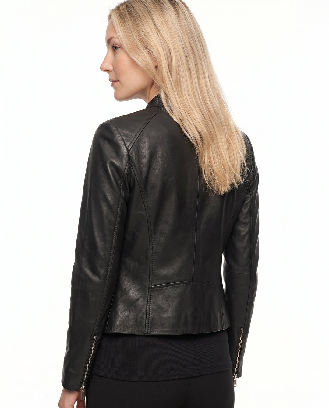 Women's Leather Jacket – Tailored Design for Versatile Casual Wear