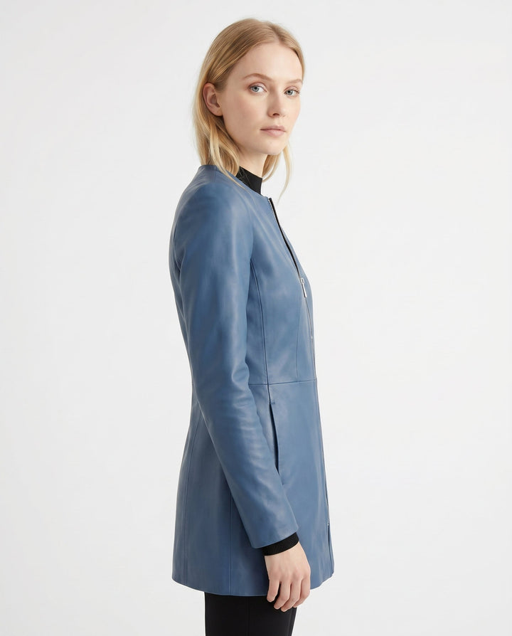 Women's Leather Jacket – Tailored Design for Versatile Casual Wear
