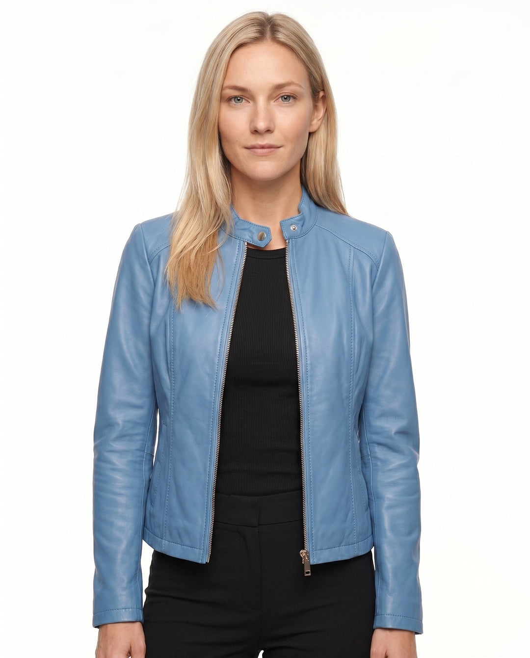 Women's Leather Jacket – Tailored Design for Versatile Casual Wear