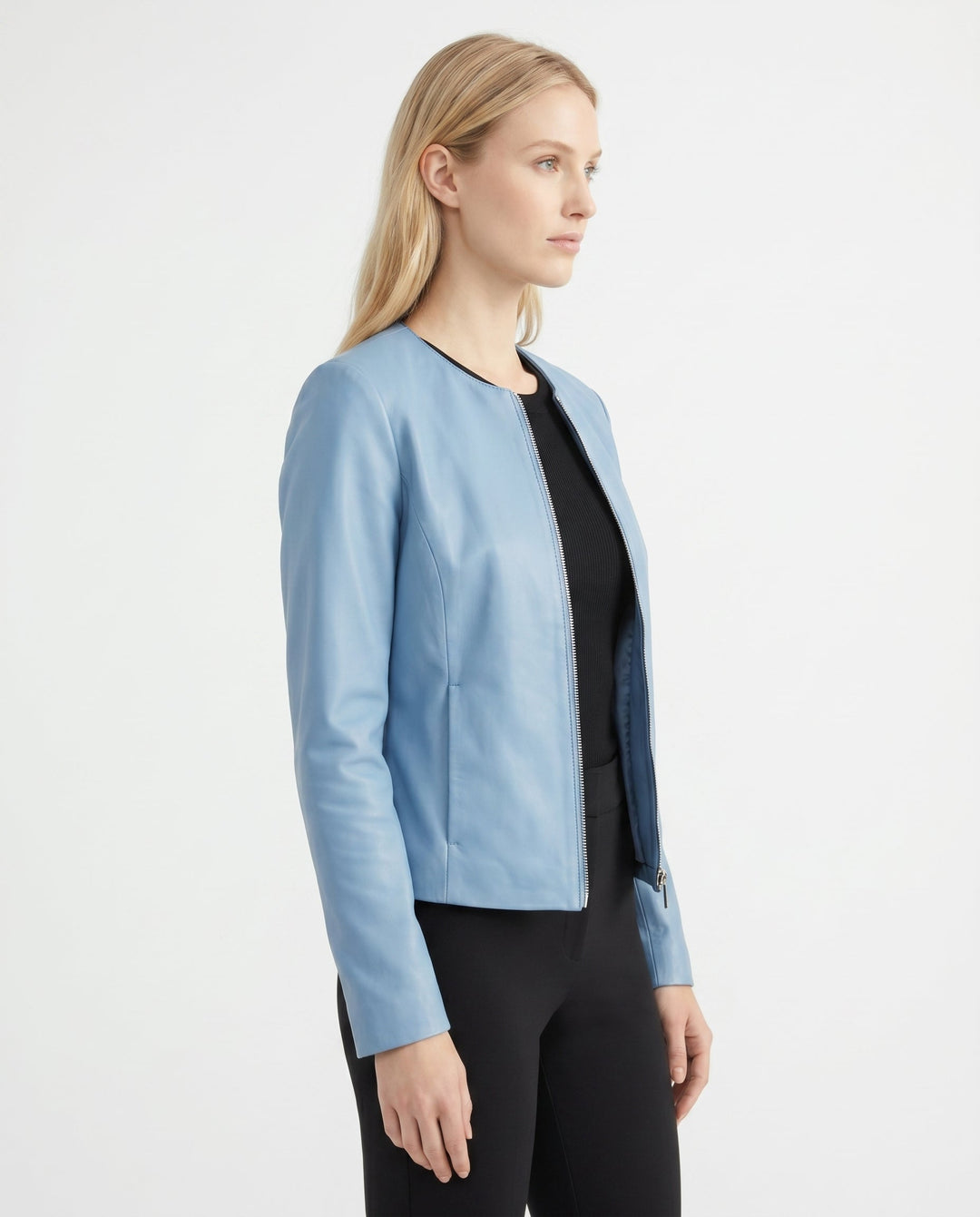 Women's Leather Jacket – Tailored Design for Versatile Casual Wear