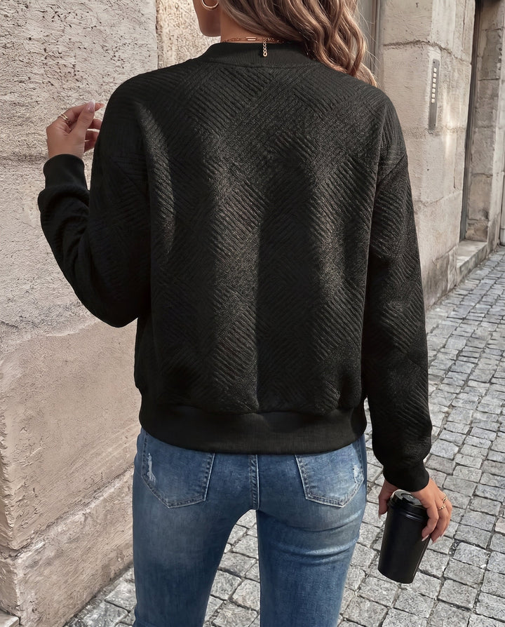 Women's Refined Textured Bomber Jacket