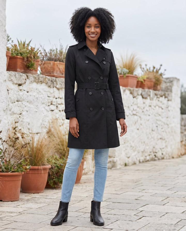 Women's Tailored Classic Trench Coat – Everyday Elegance