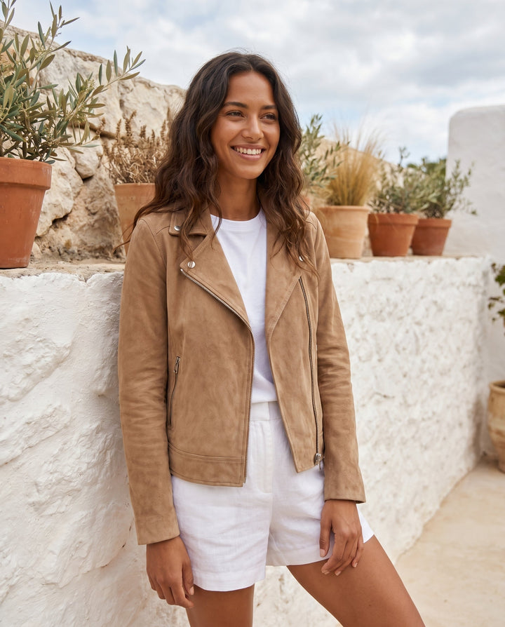Women's Timeless Suede Biker Jacket