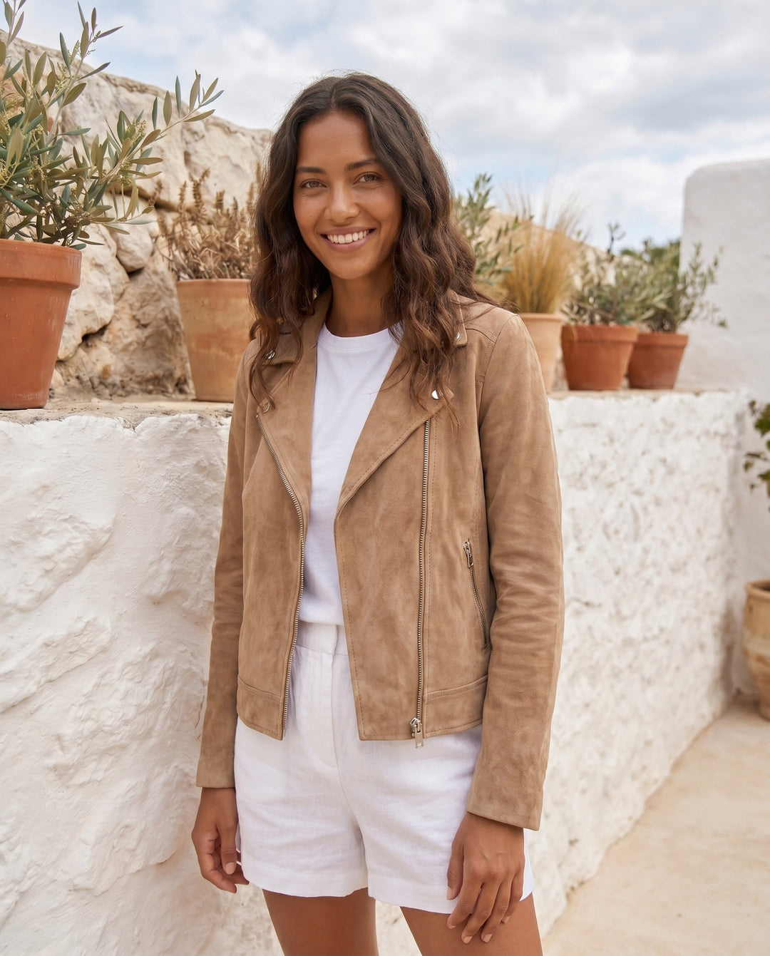 Women's Timeless Suede Biker Jacket