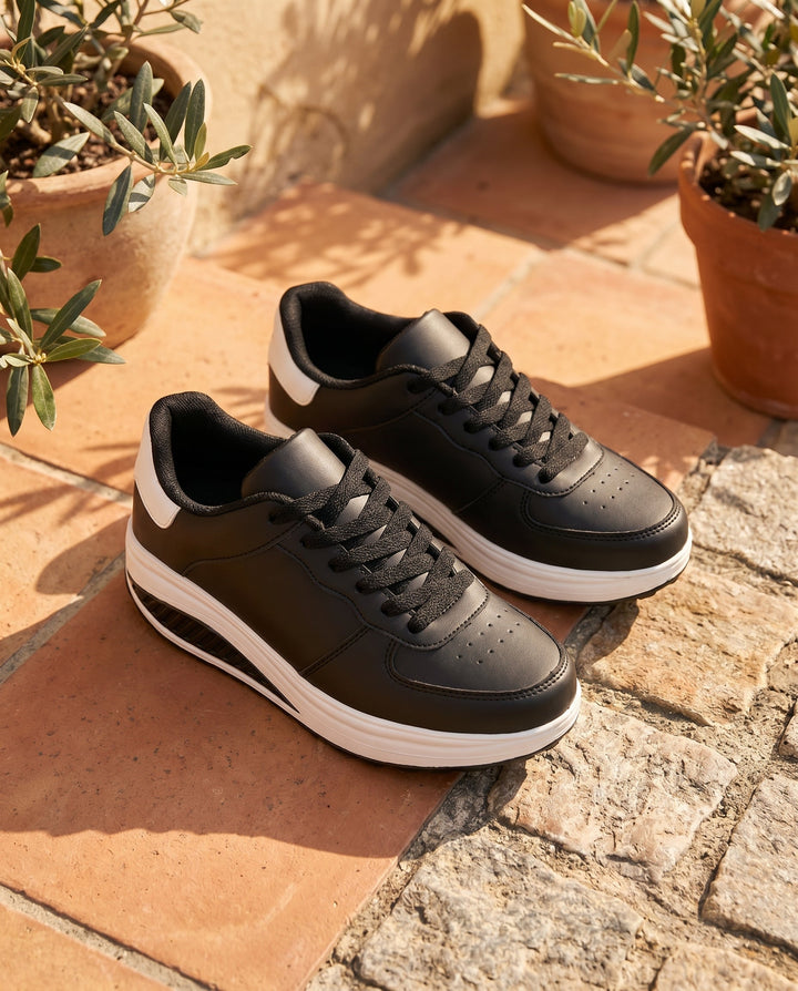 Rachel | Women's Glamorous Cushioned Lace-Up Sneakers