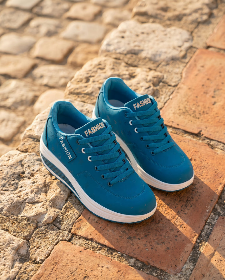 Rachel | Women's Glamorous Cushioned Lace-Up Sneakers