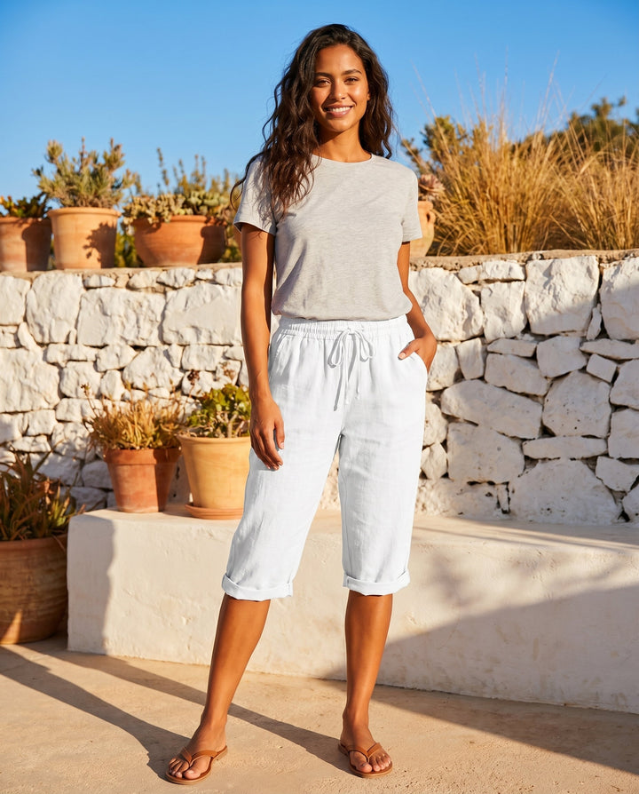 Giselle | Women's Timeless Relaxed Capri Pants