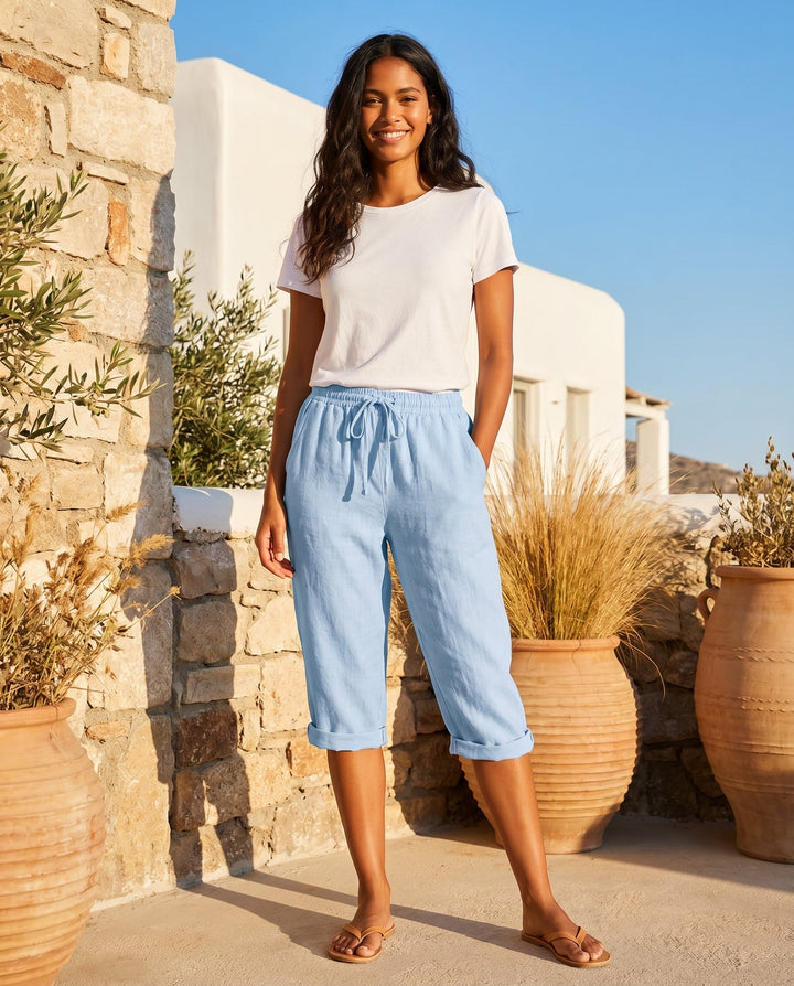 Giselle | Women's Timeless Relaxed Capri Pants