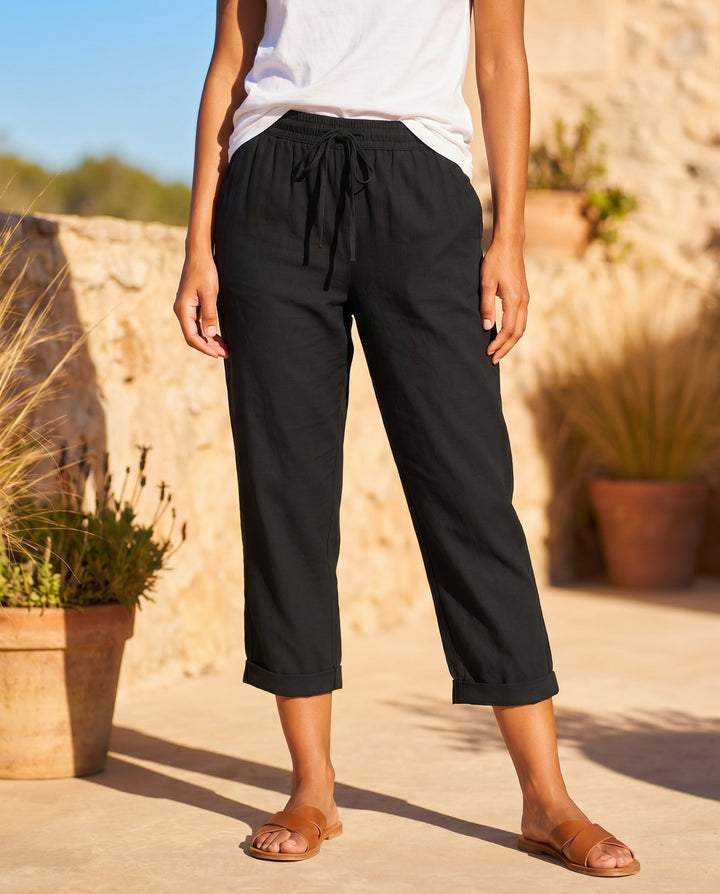 Giselle | Women's Timeless Relaxed Capri Pants