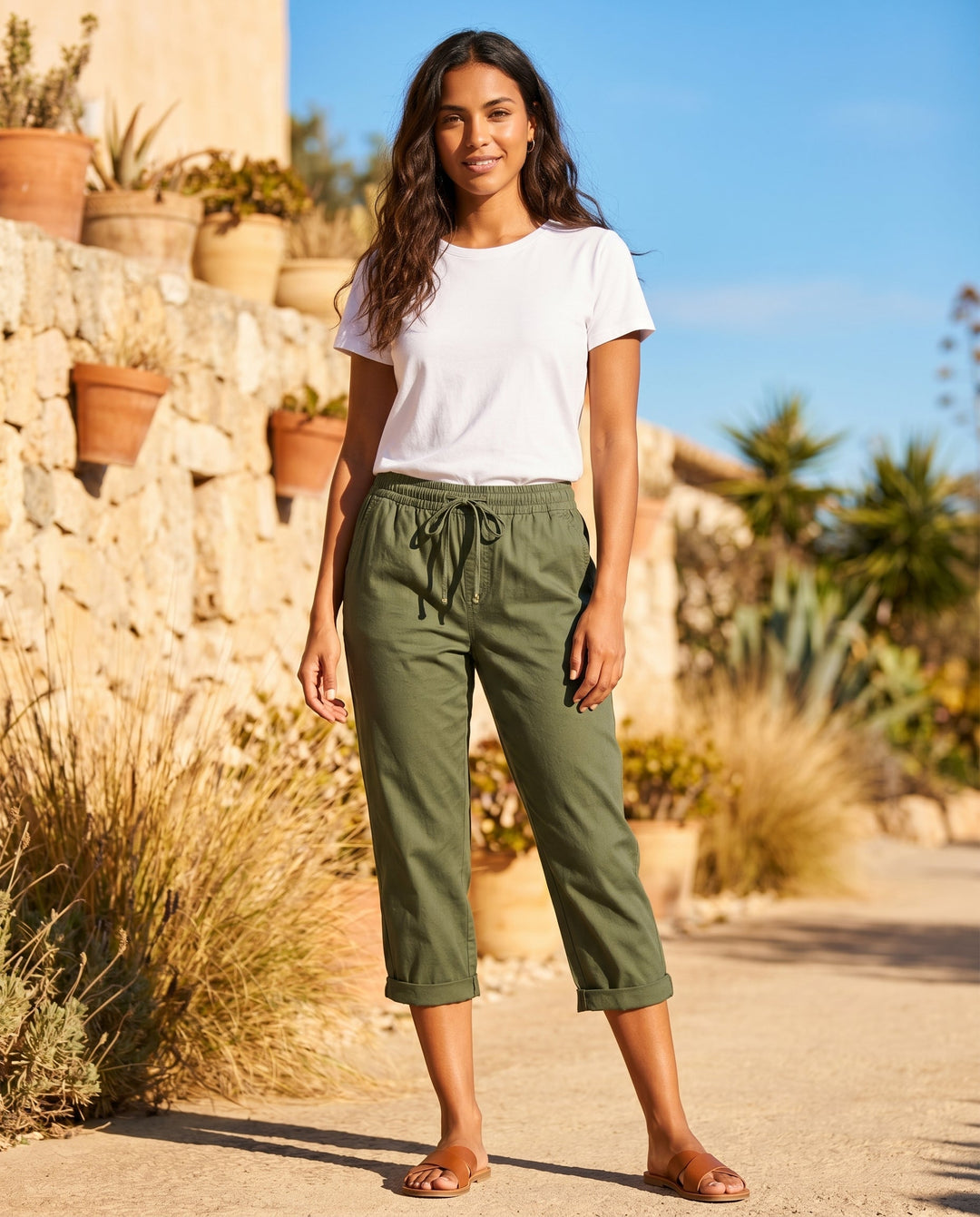 Giselle | Women's Timeless Relaxed Capri Pants