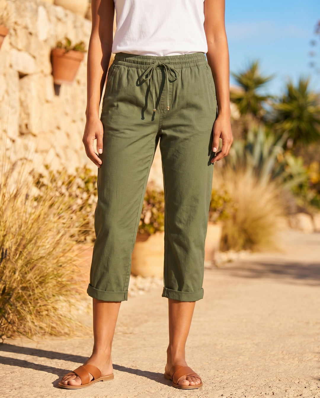 Giselle | Women's Timeless Relaxed Capri Pants