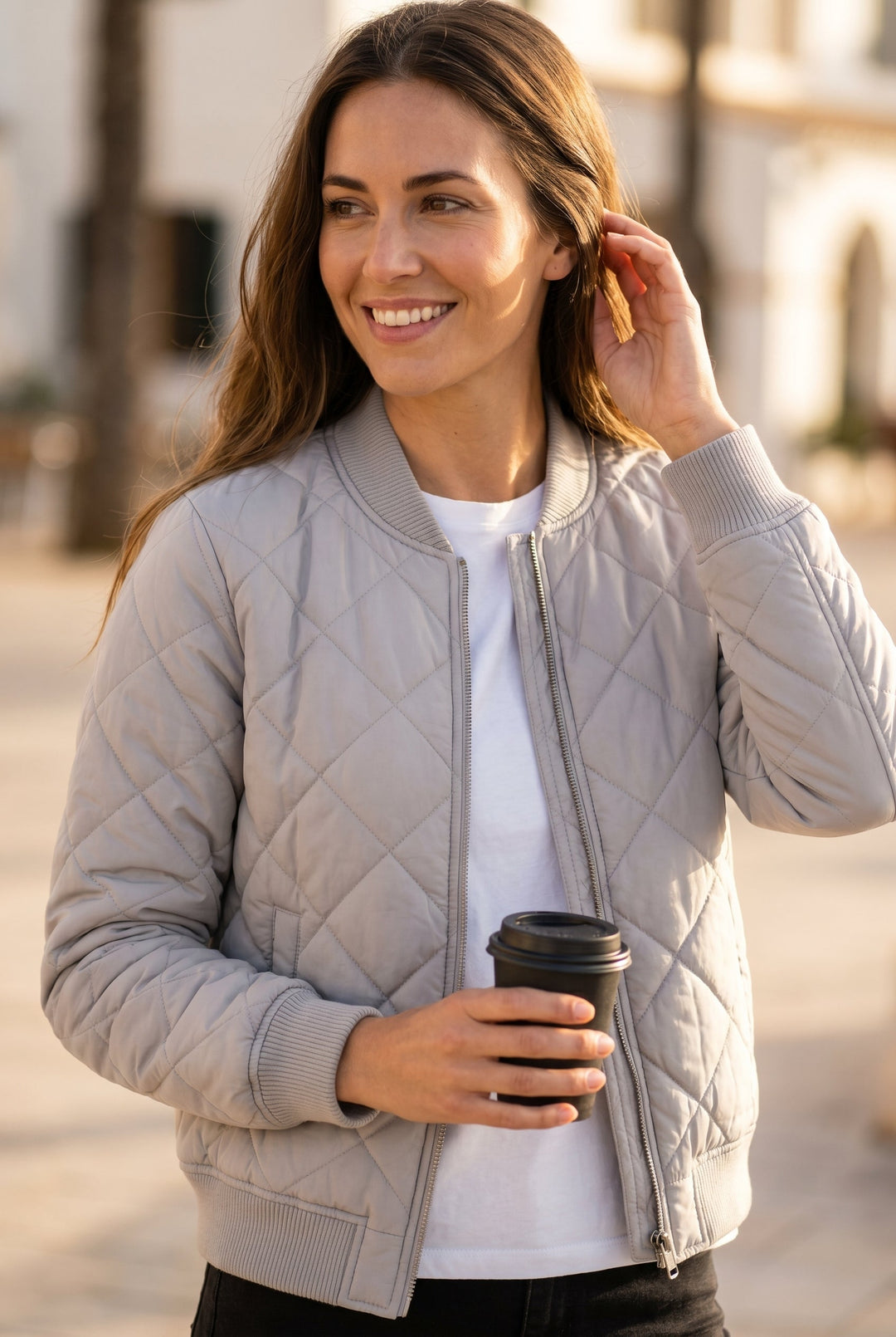 Women's Stylish Lightweight Bomber Jacket for Year-Round Comfort
