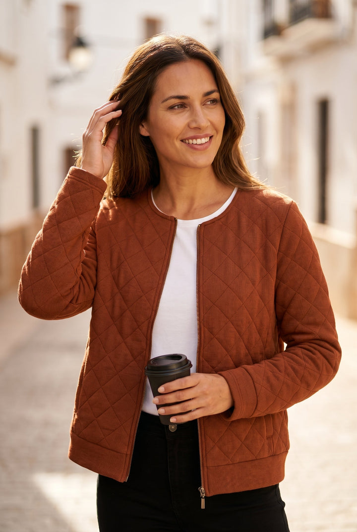 Women's Stylish Lightweight Bomber Jacket for Year-Round Comfort