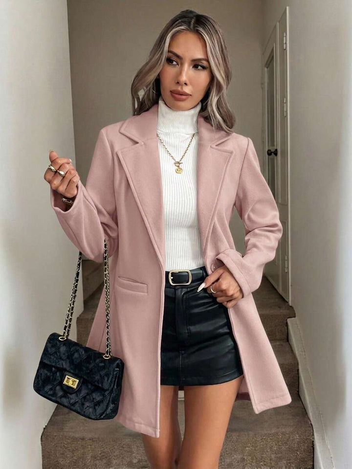 Women's Oversized Lapel Collar Blazer for Professional Wear