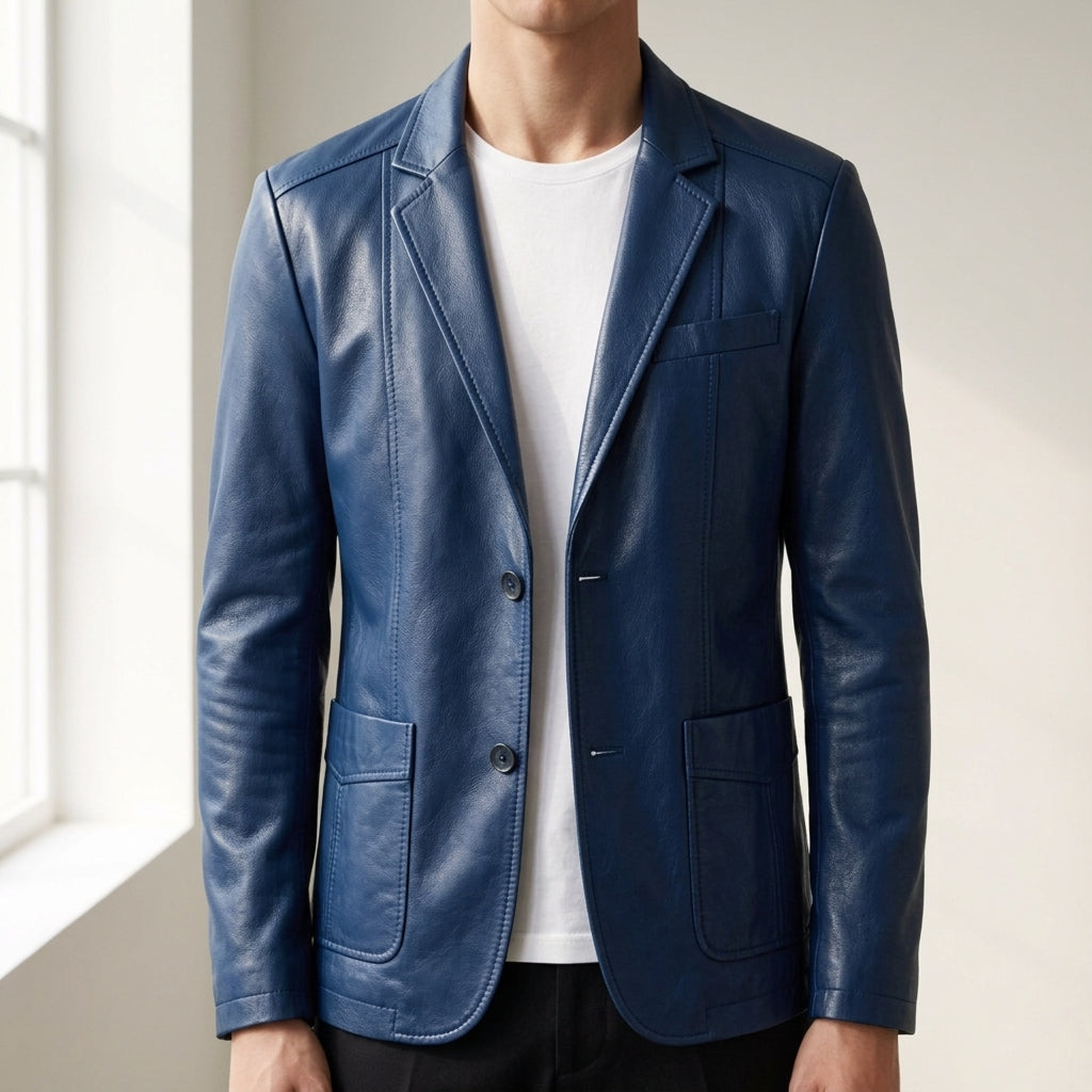 Men's Classic Leather Jacket
