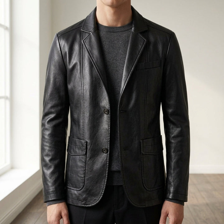 Men's Classic Leather Jacket
