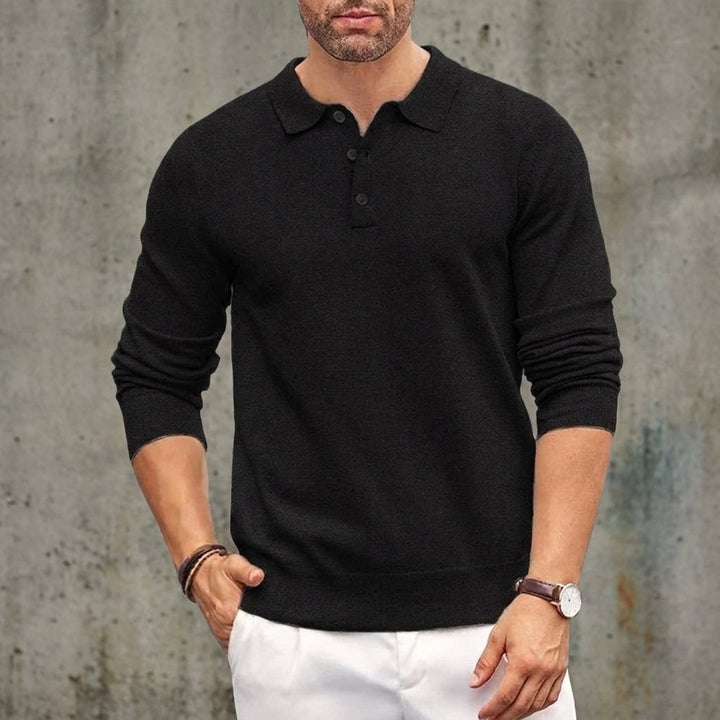 Men's Knit Polo Sweater