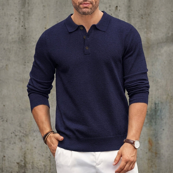 Men's Knit Polo Sweater
