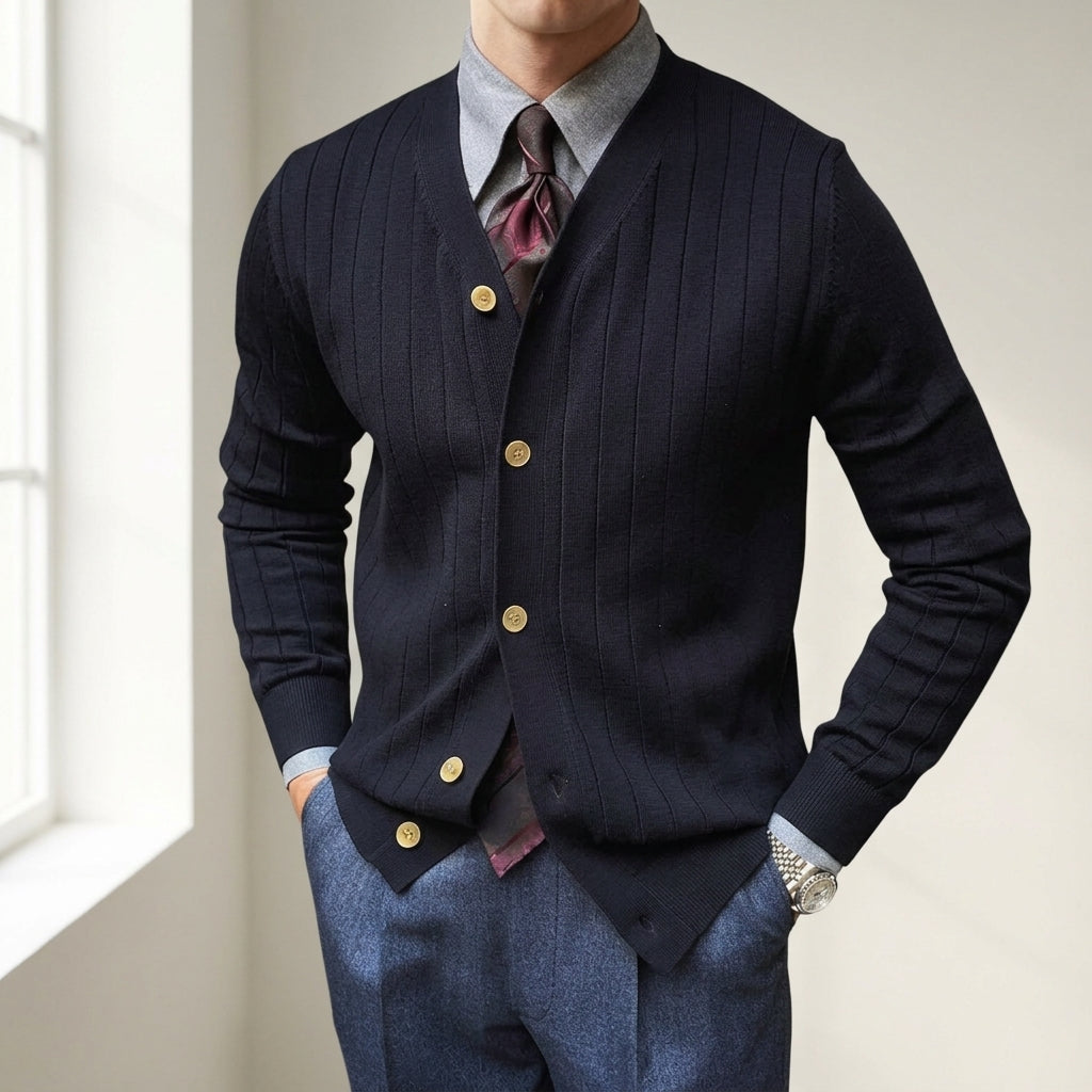 Men's Cozy Knit Cardigan Sweater
