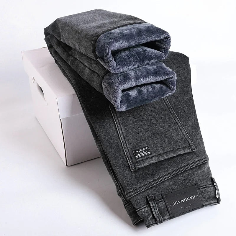 Men's Comfortable Winter Jeans for Ultimate Warmth and Style