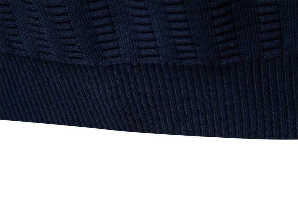 Men's Textured Half-Zip Knit Pullover Sweater