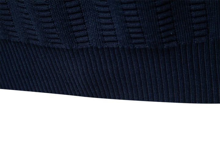Men's Textured Half-Zip Knit Pullover Sweater