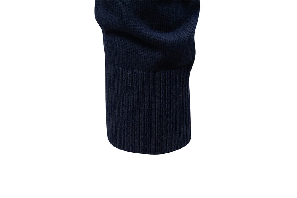 Men's Half-Zip Collar Cotton Pullover Sweater
