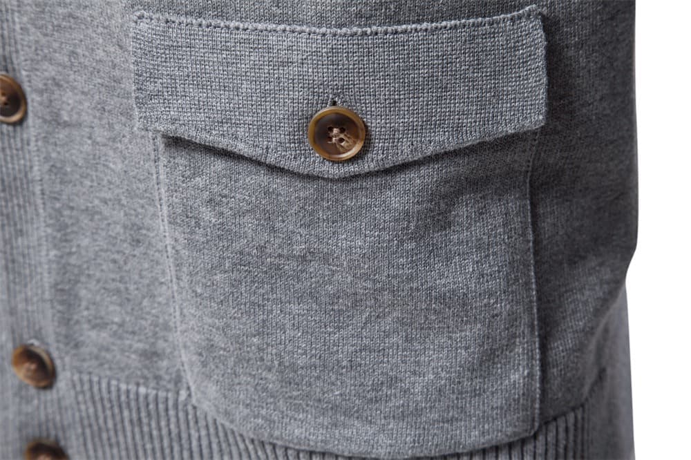 Men's Classic Knit Button-Up Cardigan