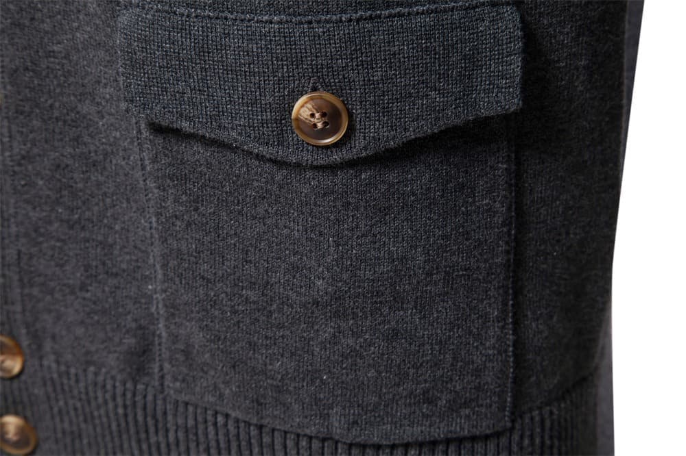 Men's Classic Knit Button-Up Cardigan