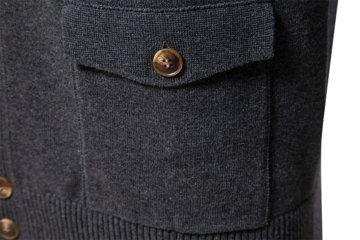 Men's Classic Knit Button-Up Cardigan
