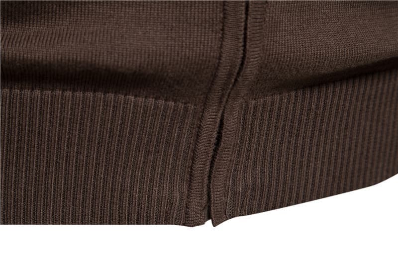 Men's Colorblock Zip-Up Knit Cardigan