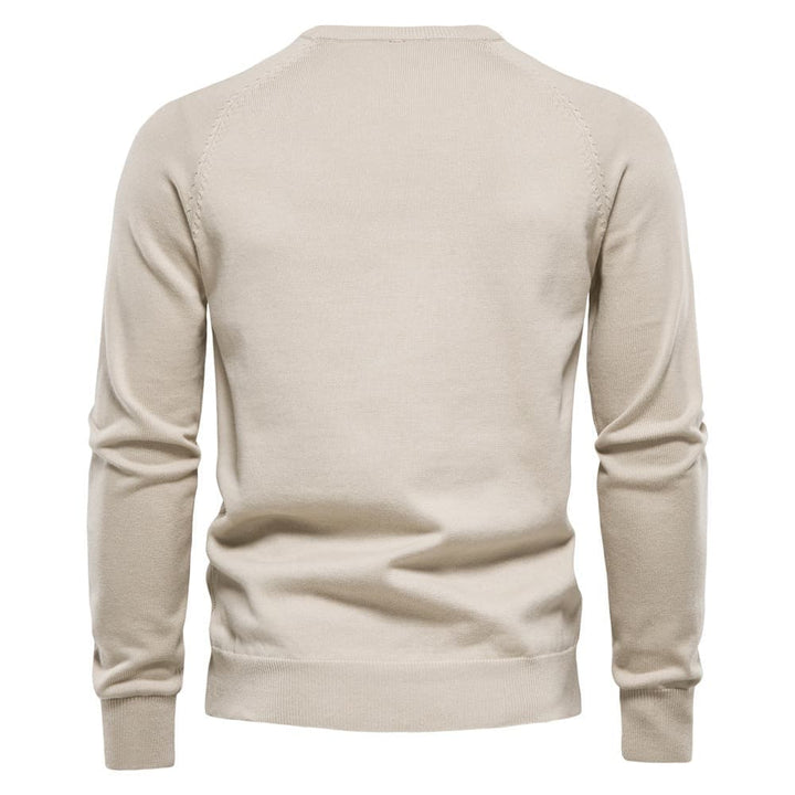 Men's Diamond Knit Crew Sweater