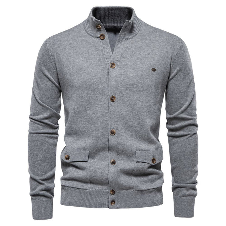 Men's Classic Knit Button-Up Cardigan