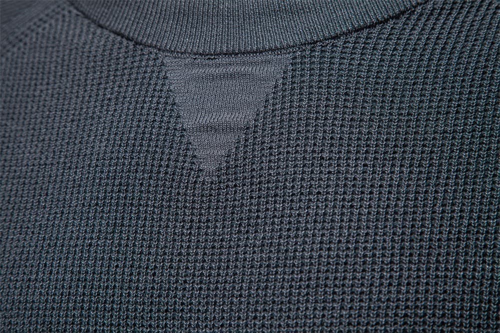 Men's Waffle Knit Crewneck Sweater for Cozy Style