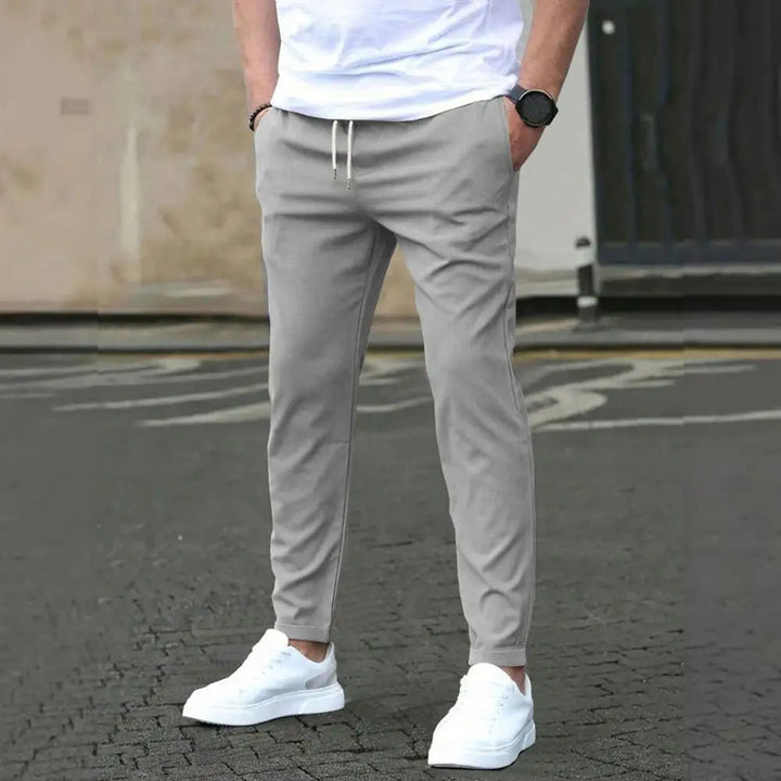 Men's Sporty Joggers with Pockets and Stretchy Waistband