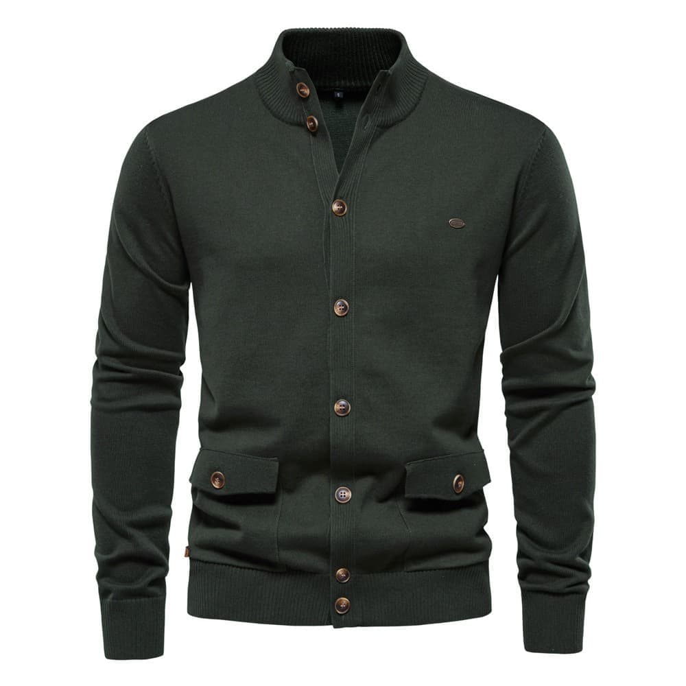 Men's Classic Knit Button-Up Cardigan